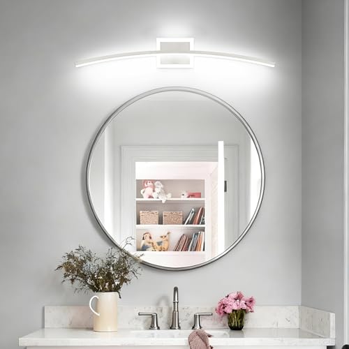 PRESDE 32inch LED Bathroom Light Fixtures Brushed Nickel Vanity Light Modern Bath Wall Lig - image 2
