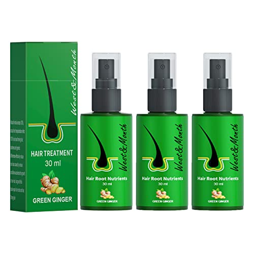 LXYY 3Pcs Hair Growth Spray, Ginger Hair Growth