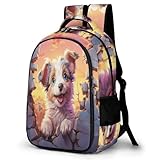 TPISLI Sac D École Cute Chien Sac Collège Sac A Dos Animal Chien Ado Cartable Fille Primaire Cartable Garcon