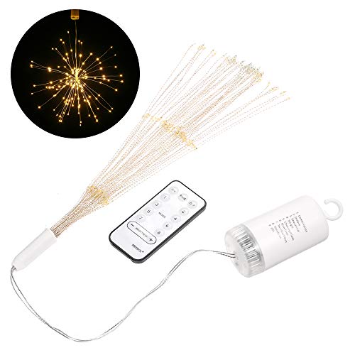 Lixada Fireworks Light 150 LEDs Christmas String Lights with Remote Control Decorative Hanging Starburst Lamp for Indoor Outdoor Home Parties Wedding Yard Garden