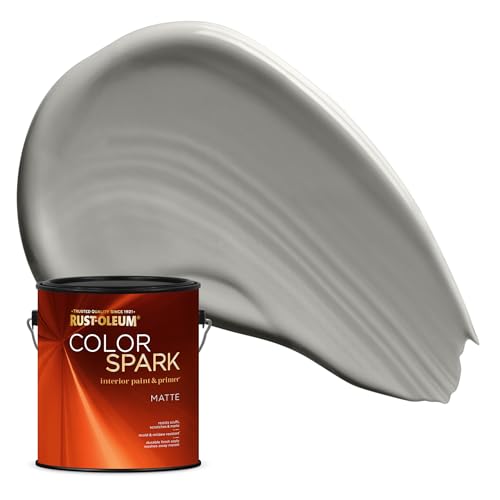 Image of Rust-Oleum Color Spark Interior Paint and Primer in One, Matte, Chi-Town Skyline, 1 Gallon