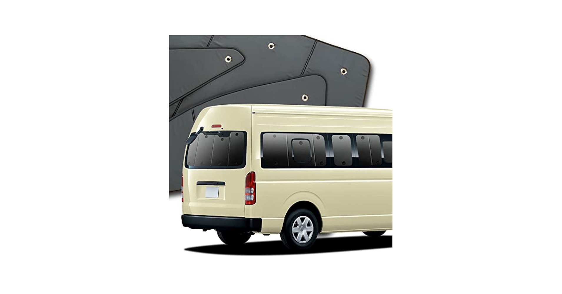 趣味職人　200 ハイエース　フロント3面　カーテン プライバシー サンシェード Amazon | 趣味職人 プライバシー サンシェード 車 ハイエース