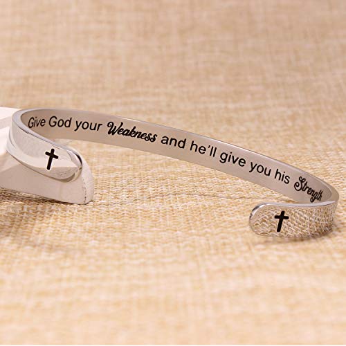 Btysun Bracelets for Women Mothers Day Bracelet Gifts from Daughter Inspirational Gifts for Women Graduation Gifts for Her Motivational Birthday Cuff Bangle Friendship Personalized Mantra Jewelry…