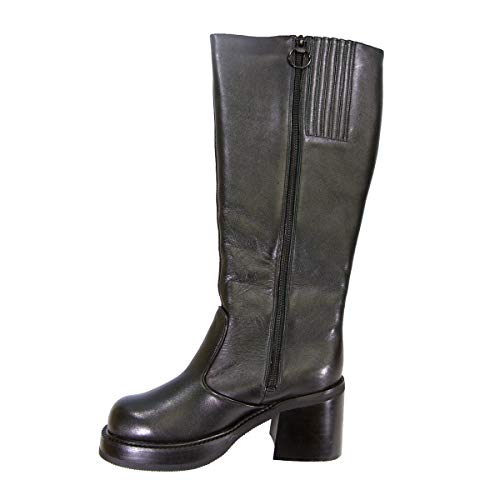 Peerage Terri Women's Wide Width Side Zip Leather Knee High Boots2