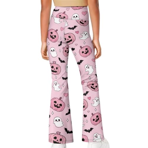 Image of Girls Flare Leggings 5-14T Cute Bell Bottoms for Girl Yoga Pants for Gym