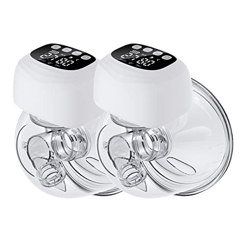 Image of Breast Pump, Hands Free Breast Pump, Wearable Breast Pump, Rechargeable Wireless Breast Pump, Portable Electric Breast Pump with 3 Modes & 9 Levels, No Leakage