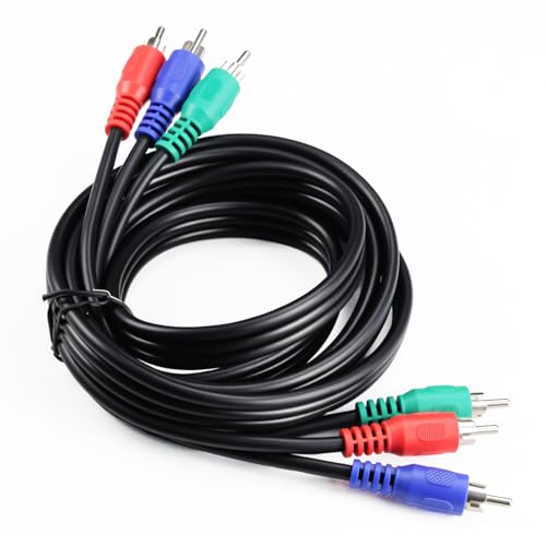 BolAAzuL 3 RCA to 3 RCA Cables 10 feet RGB Component Video Cable