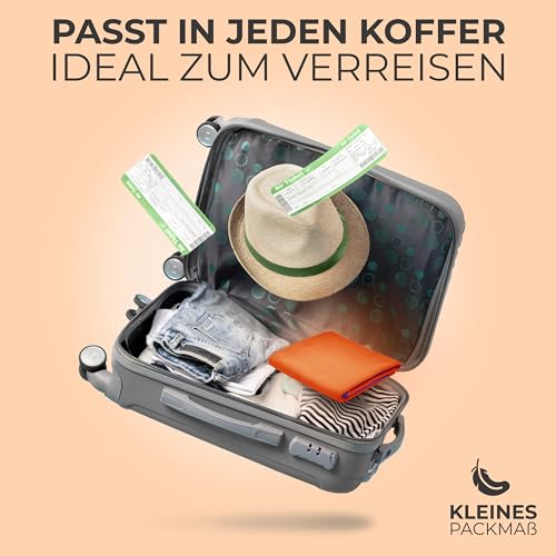 NirvanaShape Mikrofaser Handtuch - Reisehandtuch, Badetuch für Urlauber - kompakte, schnelltrocknende Microfaser Handtücher als Strandtuch… – Ansicht 6