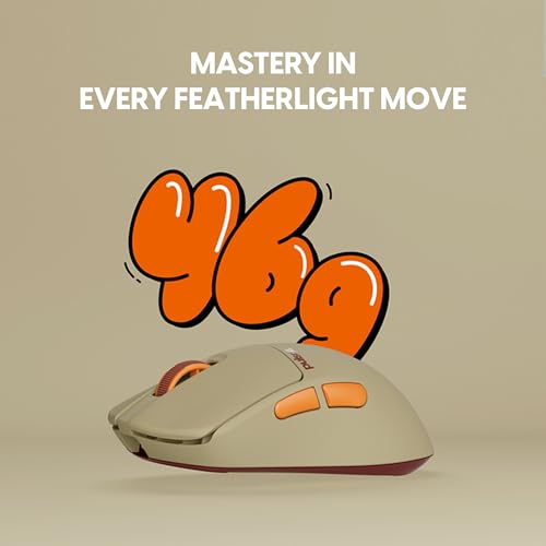 Image of Pulsar Gaming Gears X3 Crazylight Wireless Gaming Mouse, Ultra Lightweight 1.69 oz (48g), Hybrid Ergonomic, Optical Switch, 32000 DPI, 750 IPS, XS-1 Sensor, 8k Compatible (Medium, Desert)