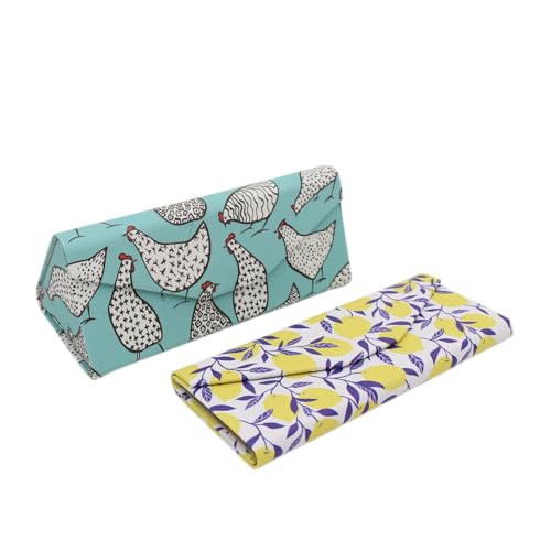Image of Real Sic Glasses Case for Men and Women - Magnetic Folding Hard Shell Sunglass Holder - Inspired by Adorable Animals