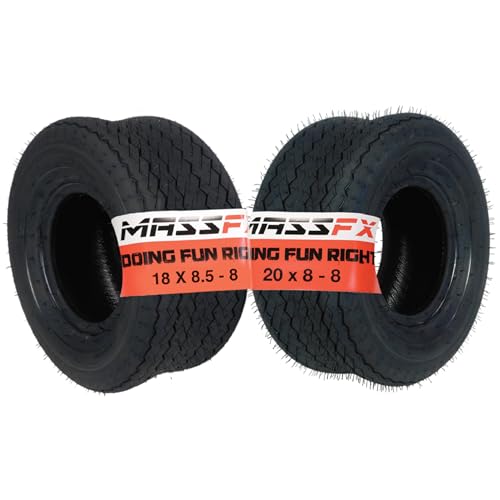 MASSFX SL 18x8.5-8 Front or Rear Golf Cart Turf Tire 4 PLY -Designed for the Fairways and Lush Greens 18x8.5x8; 18/8.5x8 (2) Tires
