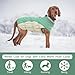 Kuoser Winter Hundejacke für mittelgroße Hunde – Wasserdichter & Winddichter Hundemantel mit Fleecefutter, Reißverschluss, D-Ring & Reflektoren – Warme Outdoor Hundebekleidung für Herbst & Winter, L