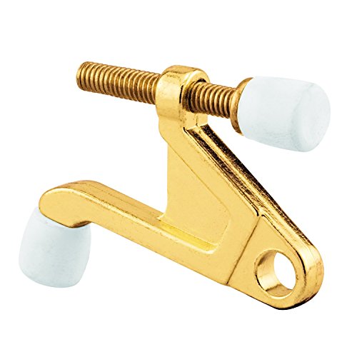 Prime-Line Products U 9026 Hinge Pin Type Door Stop, 90-Degree, Brass Plated