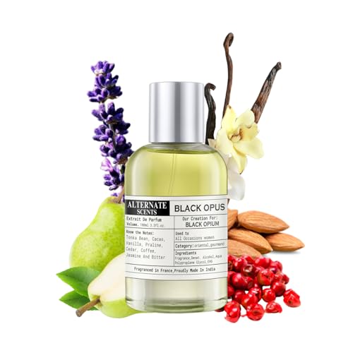 Image of Alternate Scents BLACK OPUS 100ml Long Lasting Perfume For Women |Strong& long Lasting with 30% Oil Concentration|Sweet Gourmand Vanilla| Fragrance From France | Made In India|