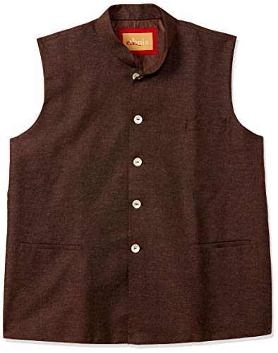 Image of Ethnix by Raymond Ethnix Mens Full Sleeve Regular Fit Bundi