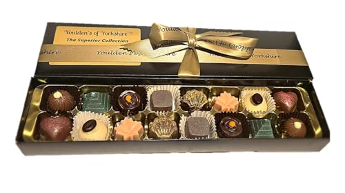 Luxury Handmade Belgian Chocolate Truffles – 16-Piece Gift Box by Youlden’s of Yorkshire – Perfect for Birthdays, Anniversaries & Thank You Gifts
