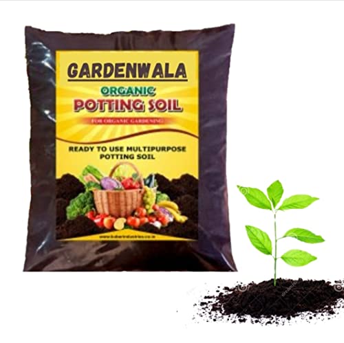 Image of Potting Mix Soil For All Plants-Soil Less All Purpose Ready To Use Potting Mix Made With Vermicompost /Neem Cake /Potash /River Sand /Bone Meal /5 Kg