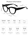SOJOS Retro Vintage Cat Eye Blue Light Blocking Glasses for Women Computer Glasses SJ2939, Black/Anti-Blue Light