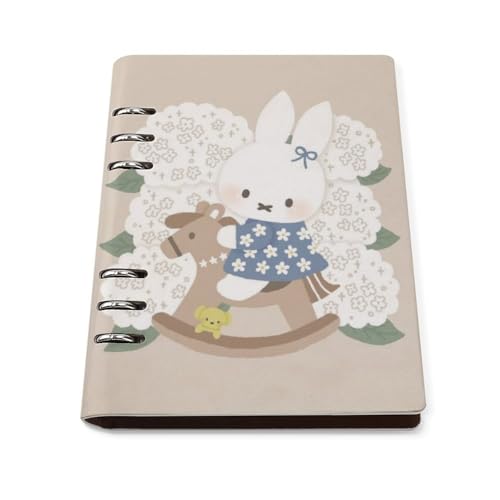 ミッフィー システム手帳 A5 日記帳 メモ帳 ビジネス かわいい 可愛い 防水 高級PUレザー ノート 6穴リング オフィス用品 文房具 入学 新学期 進学 卒業記念品 プレゼント ギフト 贈り物