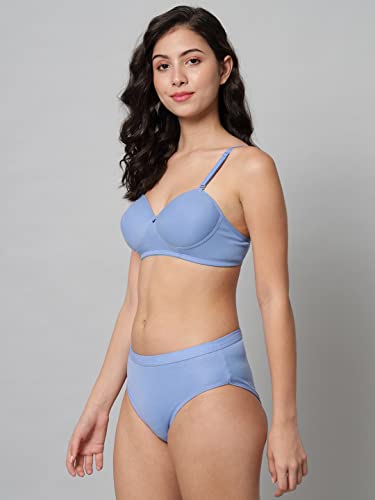 Image of Women Sexy Cotton 2 Piece Bra and Panties Lingerie Set for Honeymoon | Anniversary | Everyday Bra Panty Combo