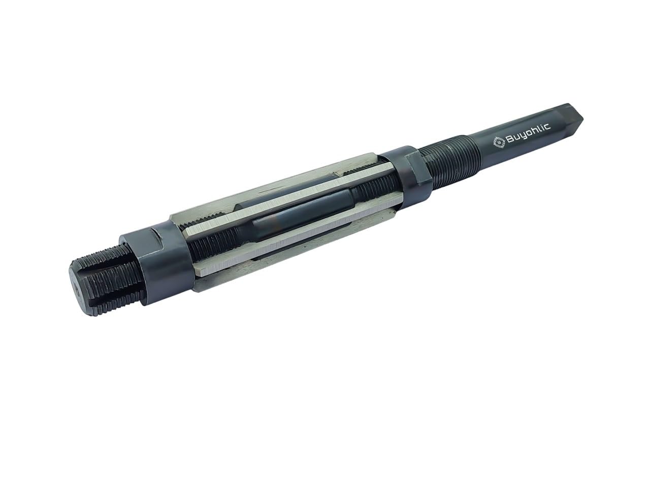Buyohlic Expandable Hss M2 Hand Reamer, Precision Diy Tool For Finishing Work (H8 (23/32-25/32))