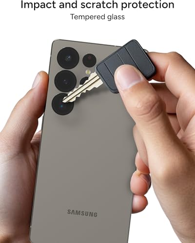 Image of ZAGG Glass Elite Anti-Reflective Samsung Galaxy S25 Ultra Camera Lens Protector - Anti-Glare Technology, Maximum Impact & Scratch Resistance, Smudge-Free Surface, Recycled Materials