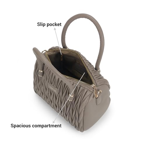 Image of Mochi Women Casual Pu Soft Body Zipper Closure Solid Sling Bag With 2 Pocket And 1 Compartments