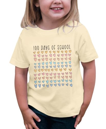 Image of BANGELY 100 Days of School Shirts for Kids Back to School Graphic Tee 100 Days Celebration Tshirt Elementary Student Gift