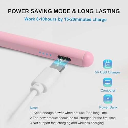 Lápiz capacitivo universal rosa para tablet Samsung Galaxy Tab A8 A11 Android Windows 6