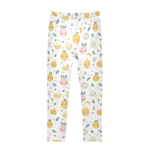 ZZKKO Girls Leggings Lemon Cute Toddler Girls Clothes Leggings for Girl Toddler Girl Trousers