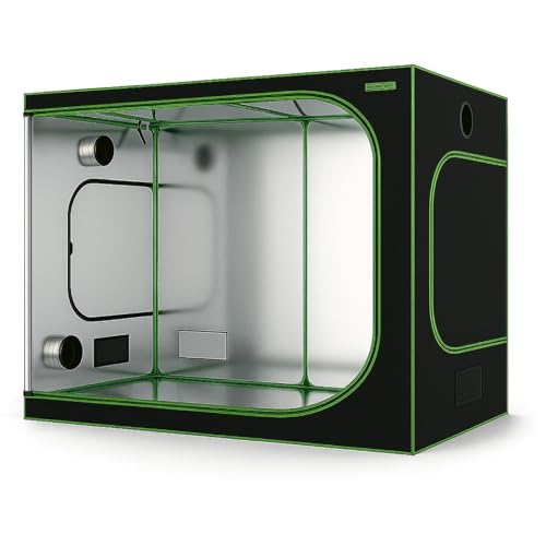 Weedness Dark Box Grow Box per allevamento da interni, 240 x 120 x 220 cm, tenda da allevamento, tenda da coltivazione, tenda per la casa