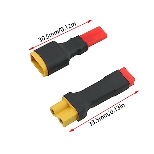 4PCS Adaptador Conector XT30 a JST Negro miniatura 2