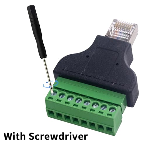 Adaptador Terminal Tornillo RJ45 2 Unidades miniatura 3