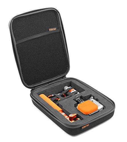 XSoriesSmall Capxule, GoPro Case with Pre-Cut Foam Inlays, Fits All GoPro Housings, GoPro Accessories, GoPro 3, GoPro 3+, GoPro Case 4 (Black)