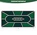 nuveti 63 x 31 Foldable Texas Poker Card Tabletop Layout Portable Anti-Slip Rubber Board Game Mat Poker Table Mat 8-10 Players Texas Hold'em Poker Mat