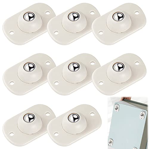 Mini Roulette Auto-Adhésive Roulettes Pivotantes Autocollantes 8Pièces Roulettes en Plastique pour Meubles,  Roulettes de Boîte de Rangement pour Poubelle Cover