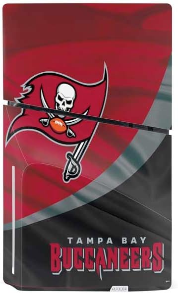 Skinit Decal Gaming Skin Compatible with PS5 Slim Disk Bundle - Officially Licensed NFL Tampa Bay Buccaneers Design