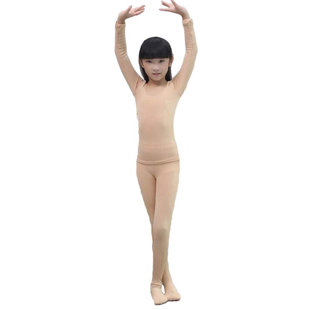 Filles' Ultra Doux Couvre-Pied Collants Patinage Artistique sur Glace Sous-vêtements Thermiques Ensembles de Caleçons Longs Haut et Bas