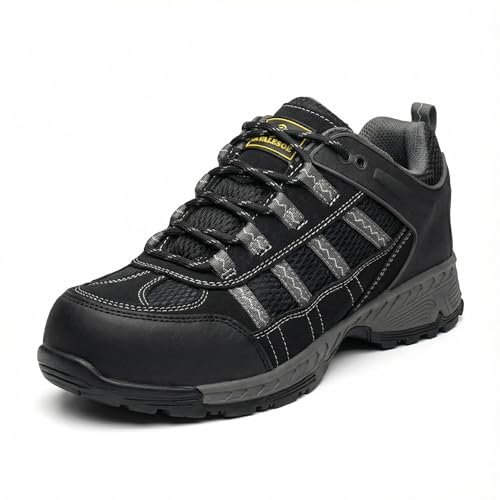 ELVALESOE ���[�N�u�[�c �R���|�W�b�g�g�D�V���[�Y �m���X���b�v�\���u�[�c �p���N�h�~ ���ɂ����X�`�[���g�D�V���[�Y �d�C��R�C�A�u���b�N, �u���b�N, 9