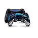 PS4 Controller Skin de 46 North Design, 3M Technology, Color Gris Carbón Gráfico Textura Abstracta Plata Eléctrica Azul, Duradero, Apto Para PS4 Regular, Pro, Slim Controladores, Fabricado en Canadá