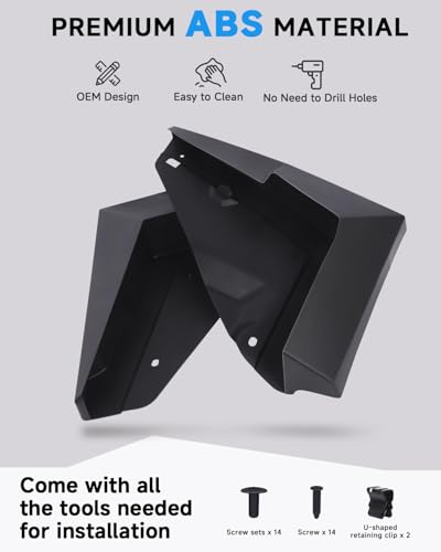 Image of Mud Flaps Compatible with Tesla Cybertruck 2024, No Drilling OEM Style ABS Front & Rear Mud Grards Fender Splash Guards for Cybertruck Accessories Set of 4