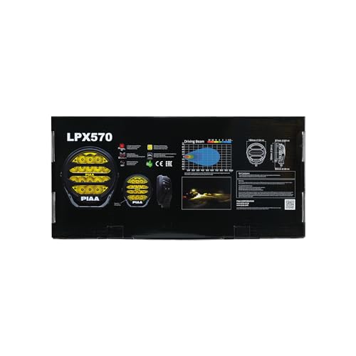 Lámparas Auxiliares LED PIAA DKX576 LPX 7 pulg Amarillas 2 pzas miniatura 6