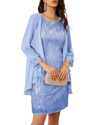 Womens Party Dress-Classic Clothes for Women Over 60 Two Piece
