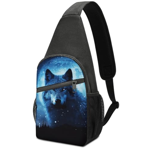 Sac de poitrine imperméable Wolfs en tissu Oxford résistant pour sport