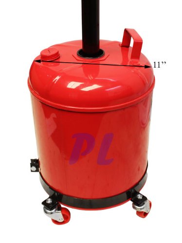 Portable 5 Gallon Telescopic Oil Drain Dolly Oil Lift Drain Tank 67'' Lift Cap. - Thumbnail 3
