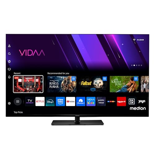 MEDION 125,7 cm (50 Zoll) Fernseher (Smart-TV, Dolby Vision HDR, VIDAA Store, Prime Video, Disney+, DAZN, Paramount+, Hb...