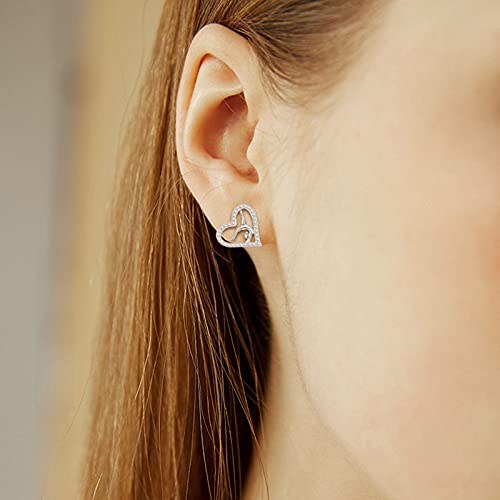 Image of Gymnastics Gifts for Women Gymnast Stud Earrings 925 Sterling Silver Team USA Gymnastics Fashion Jewelry Sport Birthday Christmas Gifts