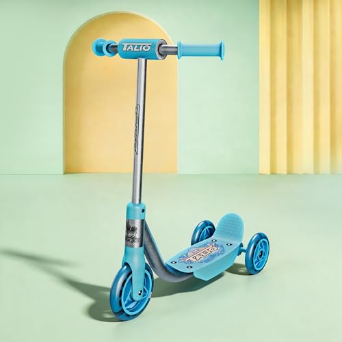 Image of TALIO Kids Kick Scooter for 2-5 Years Boys Girls, 3 Wheels with 4-Adjustable Heights, BIS Certified, Blue | Capacity 30kg (GK-105 /01)