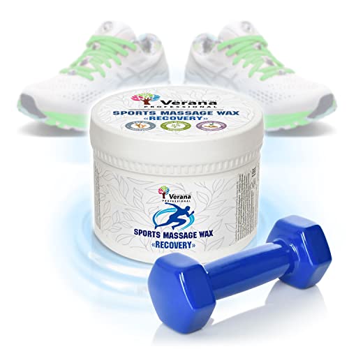 Cire de Мassage Verana Sportive à L’Arnica - Aloès - Calendula - Plantain, Pour les Articulations et les Muscles, Naturelle, Avant et après un Entraînement Sportif, Jogging, Natation 200g Cover