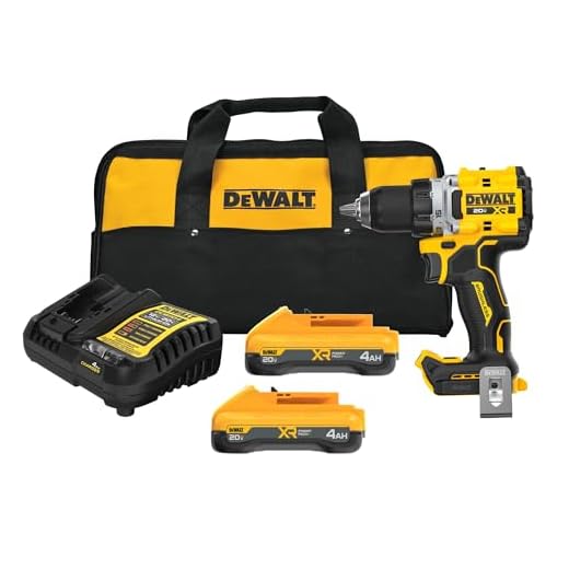 DEWALT 20V MAX XR Brushless Cordless 1/2 in. Drill/Driver Kit With POWERPACK Batteries and Charger (DCD801QQ2)